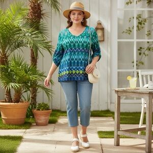 Catherine's Multicolour T-Shirt 1X